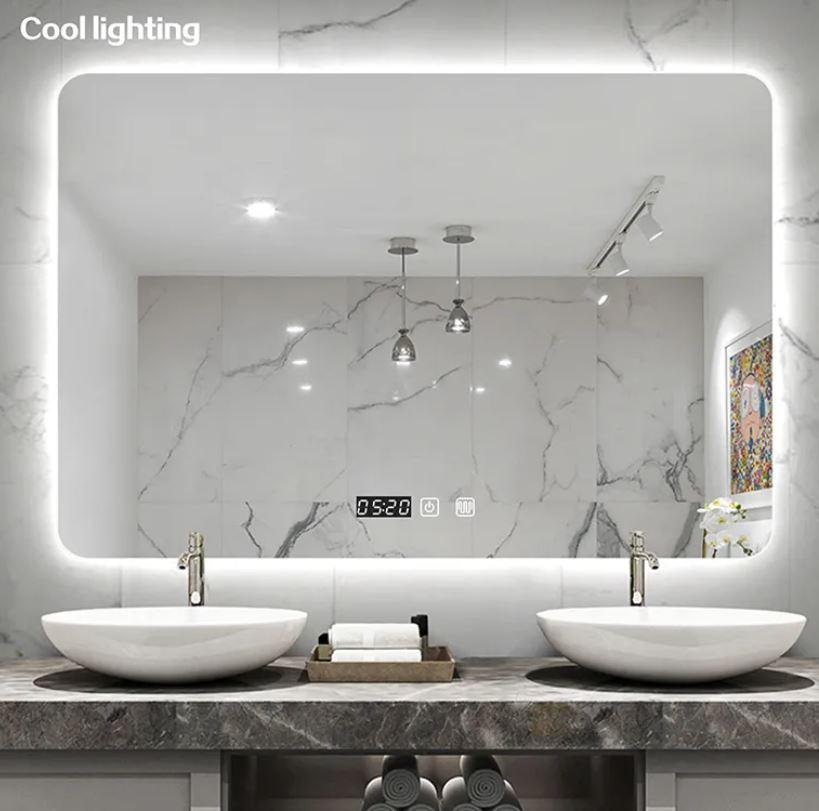 Install smart mirrors for added functionality in your modern bathroom