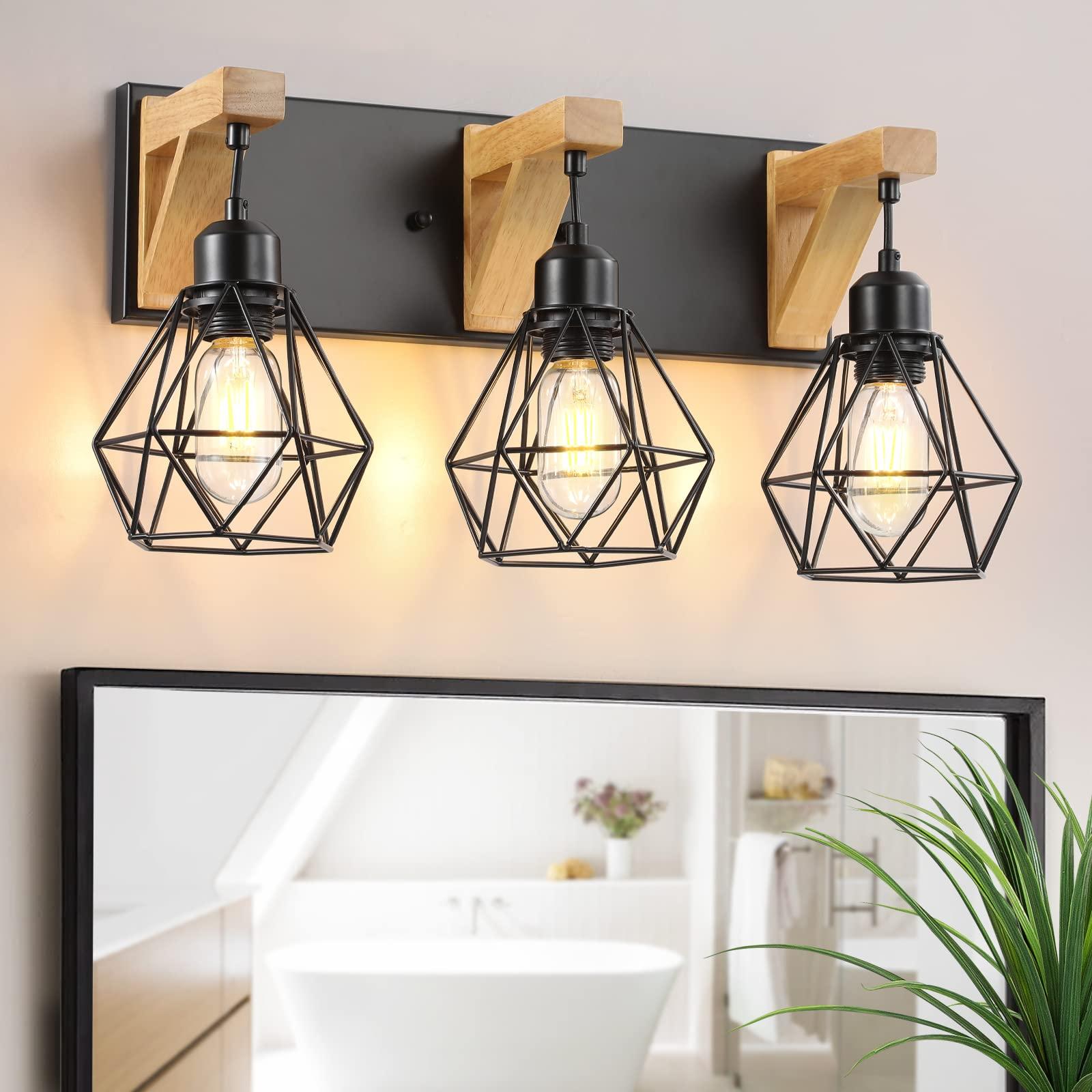 Incorporate ⁤wooden bathroom sconces for ambient lighting