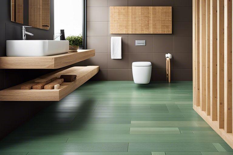 Eco-friendly bathroom: ⁣Sustainable materials and practices promote a​ healthier planet