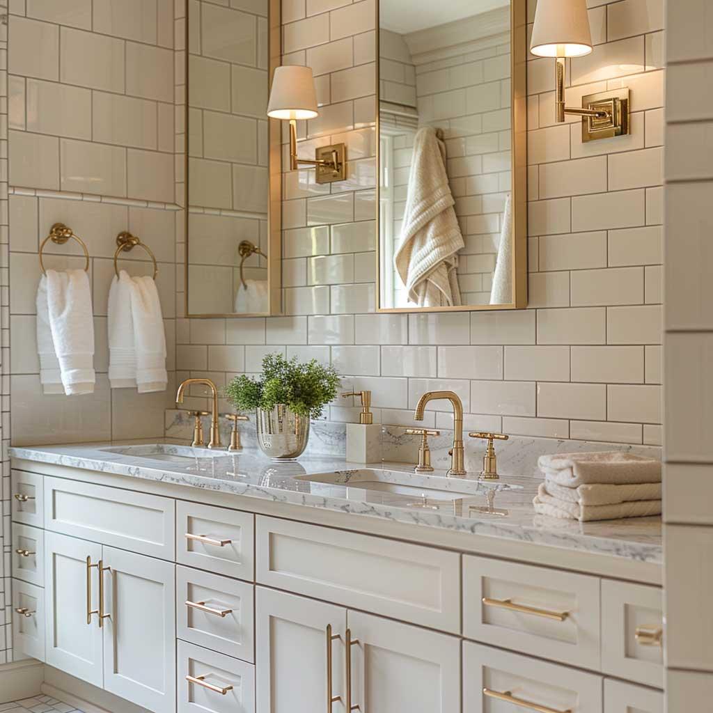 Elegant bathroom: Choose sophisticated fixtures‍ and plush textiles for luxury