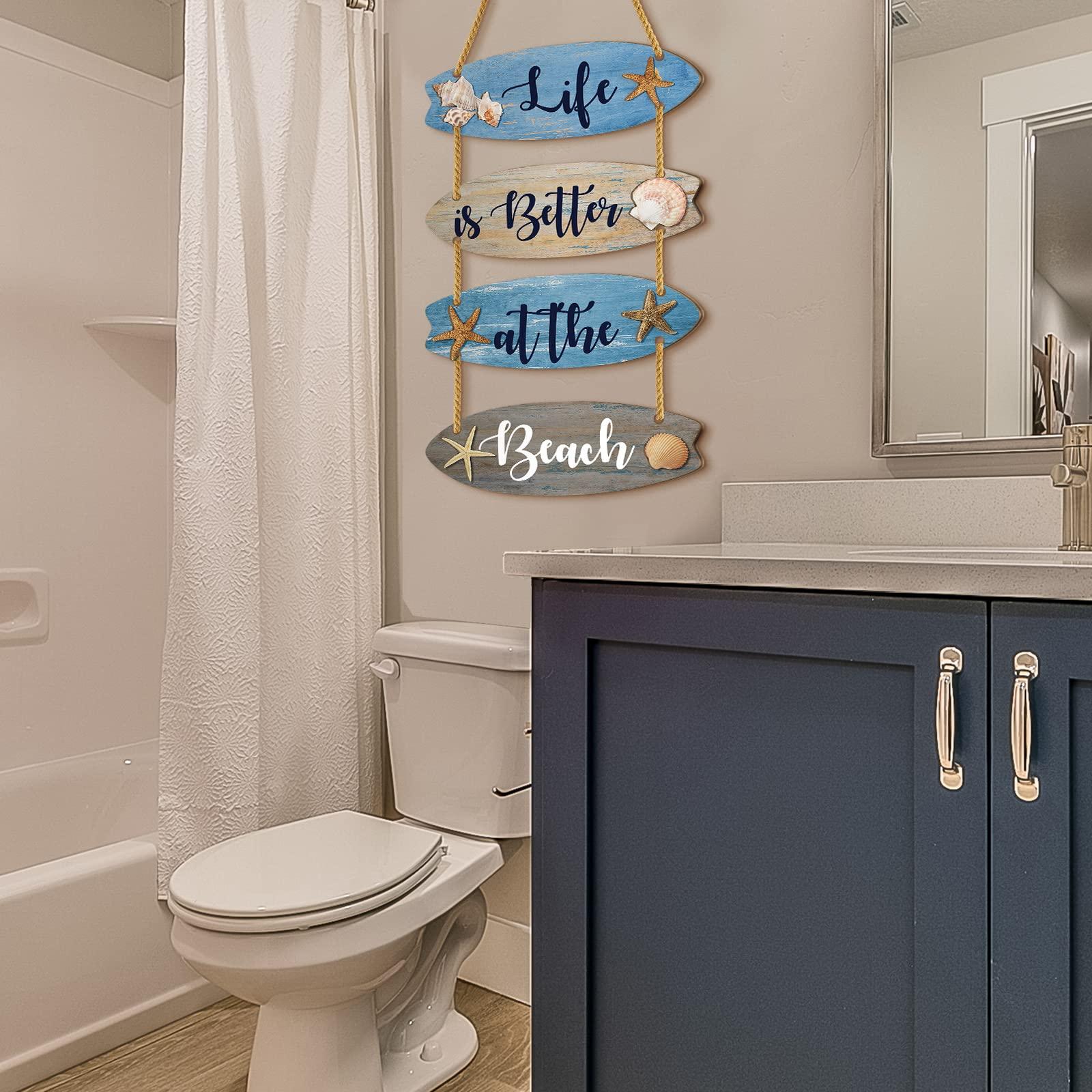 Coastal Vibes: Infuse your ‍bathroom with breezy beachy⁣ colors and textures