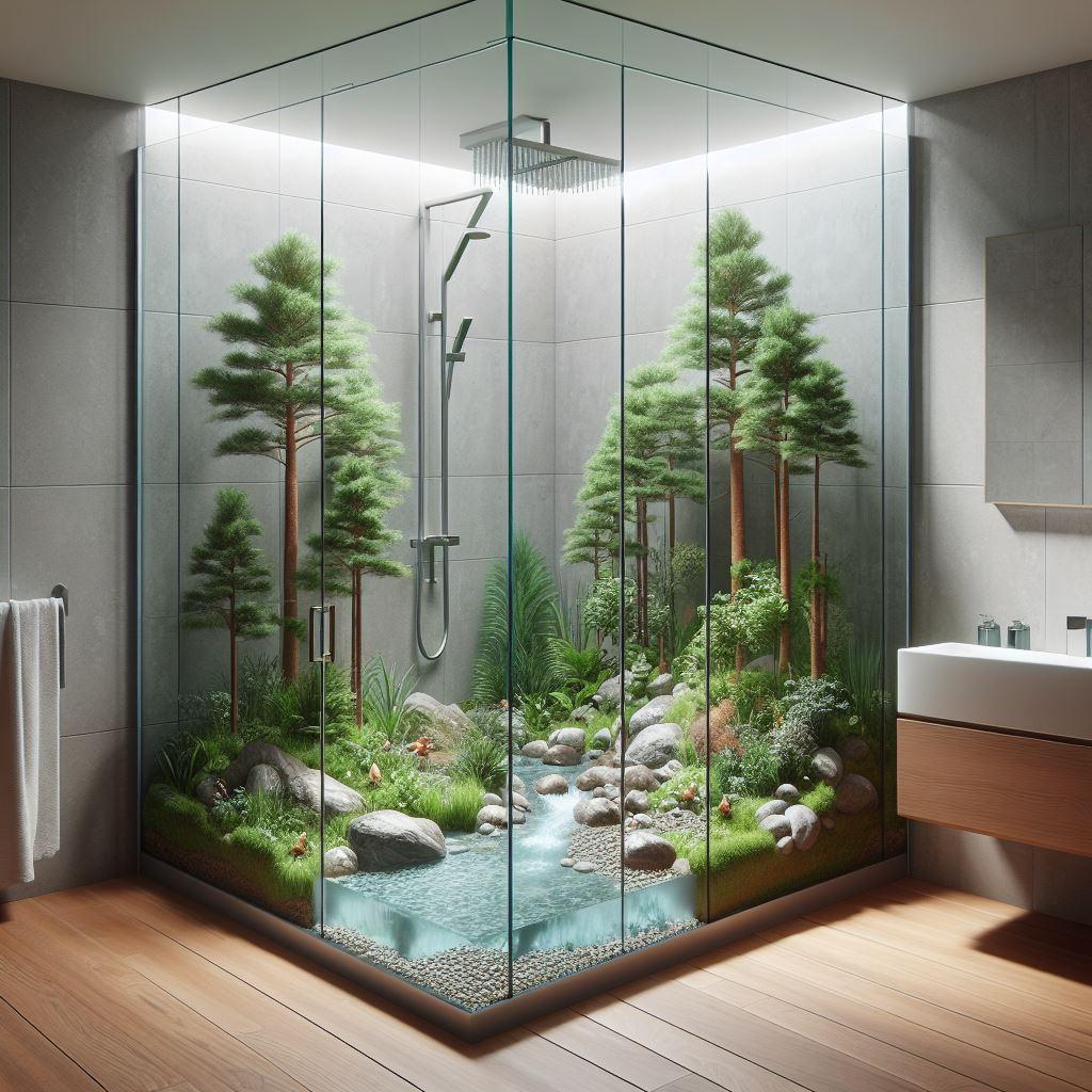 Fantasy Forest: Bring nature indoors with⁢ woodland⁤ decor in your bathroom