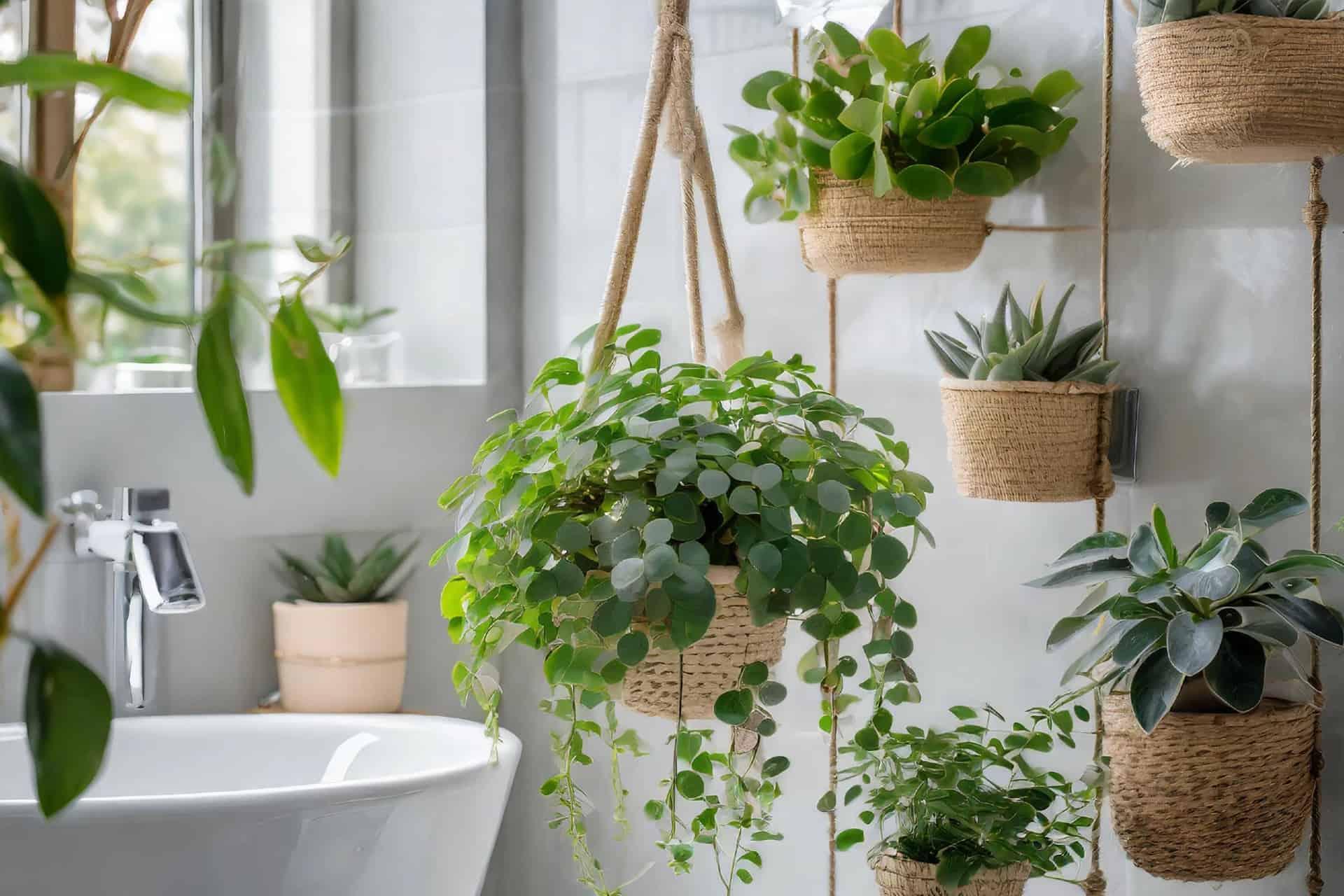 Botanical Oasis: Add indoor plants for a fresh bathroom ⁢feel