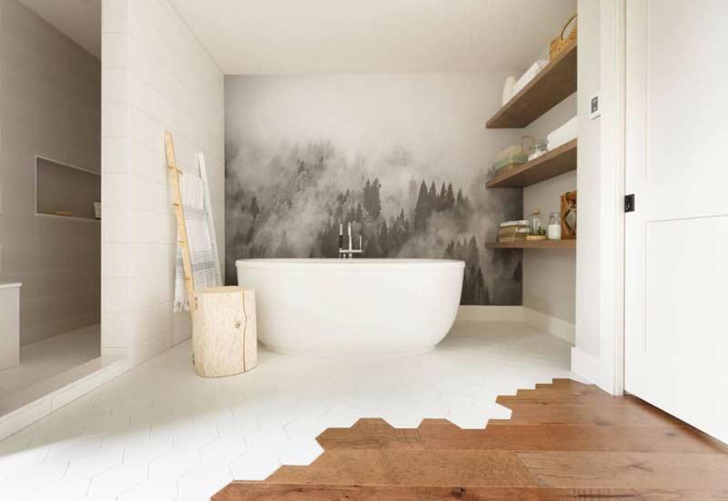 Embrace earth tones in your wooden bathroom ⁤for a serene ⁤feel