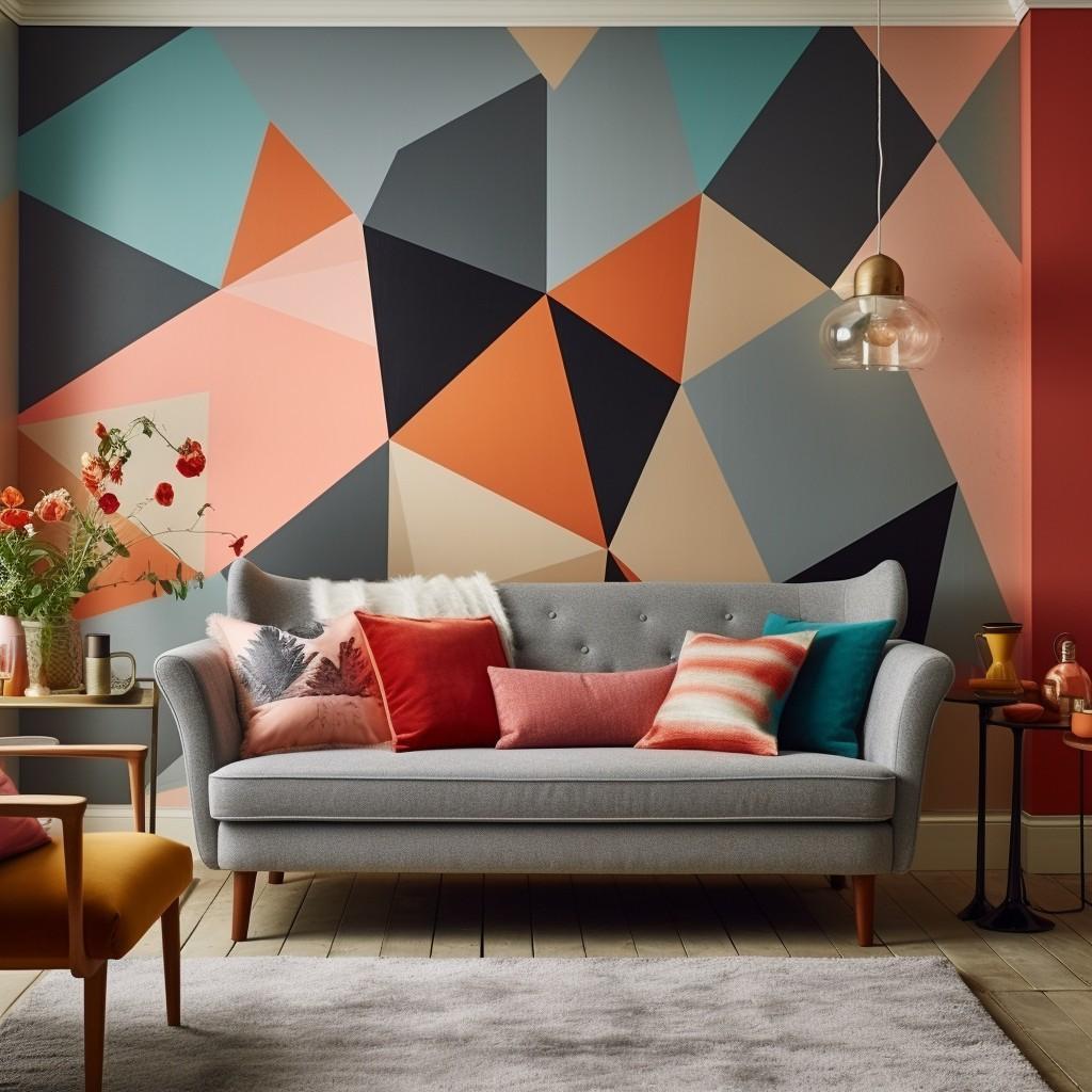 Create a feature wall with bold wallpaper or tiles for impact