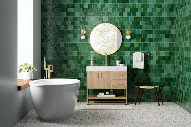 Incorporate⁤ greenery for a‌ refreshing touch in modern⁣ bathrooms