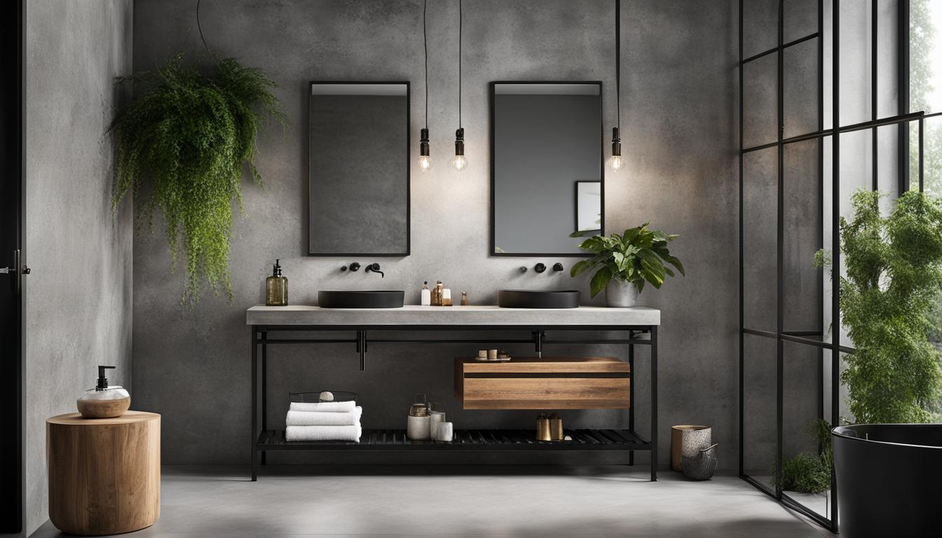 Urban Loft: Blend industrial elements​ for a chic bathroom ‍oasis