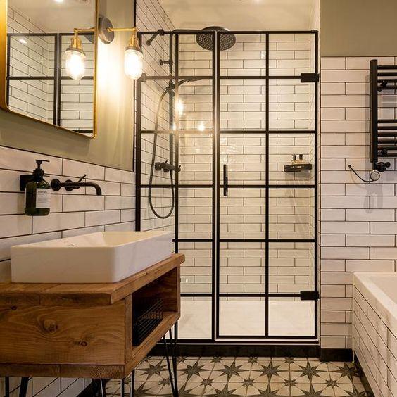 Industrial bathroom: ​Raw materials and exposed pipes for edgy​ charm