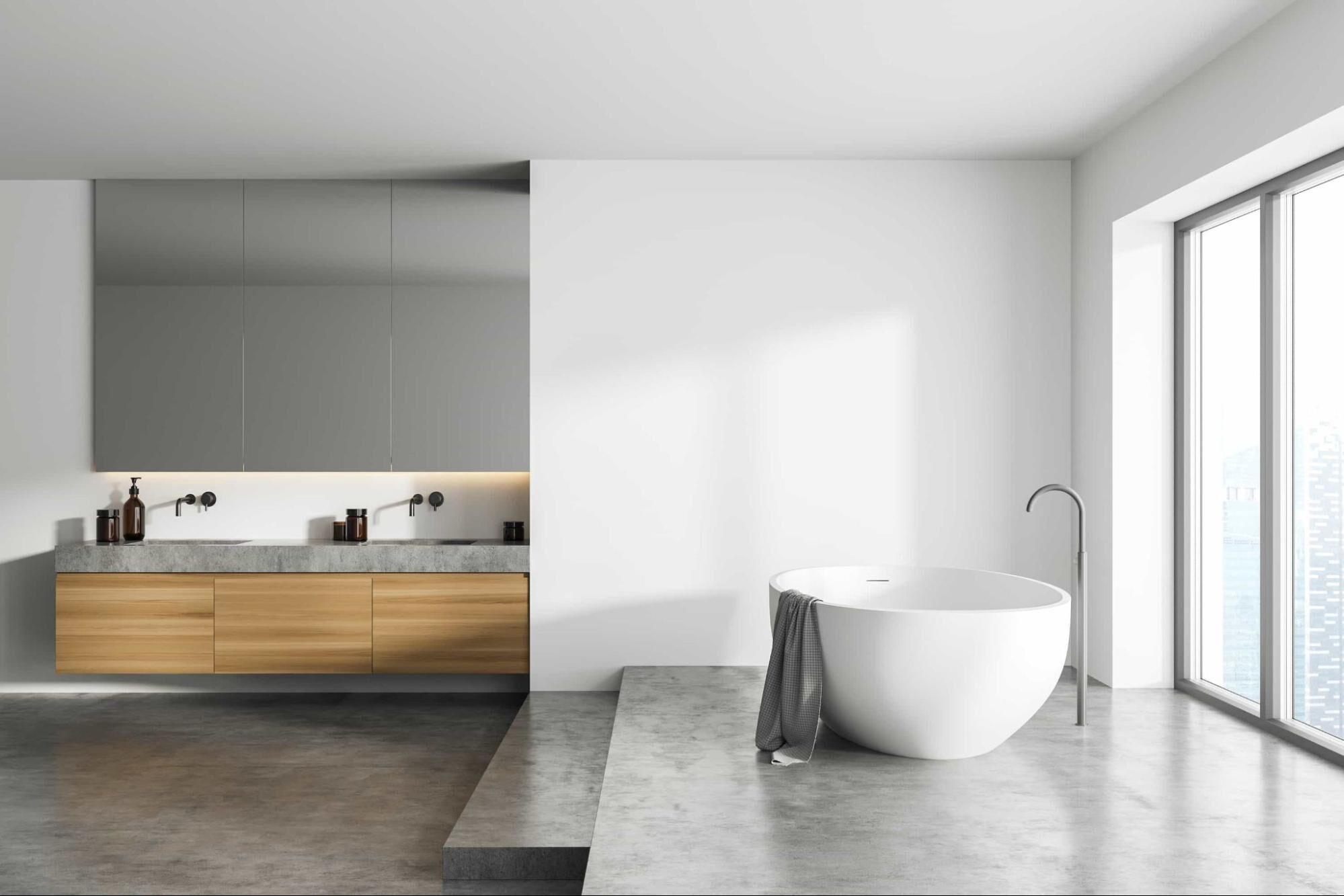 Minimalist Sanctuary: Achieve simplicity and serenity in your⁢ bathroom space