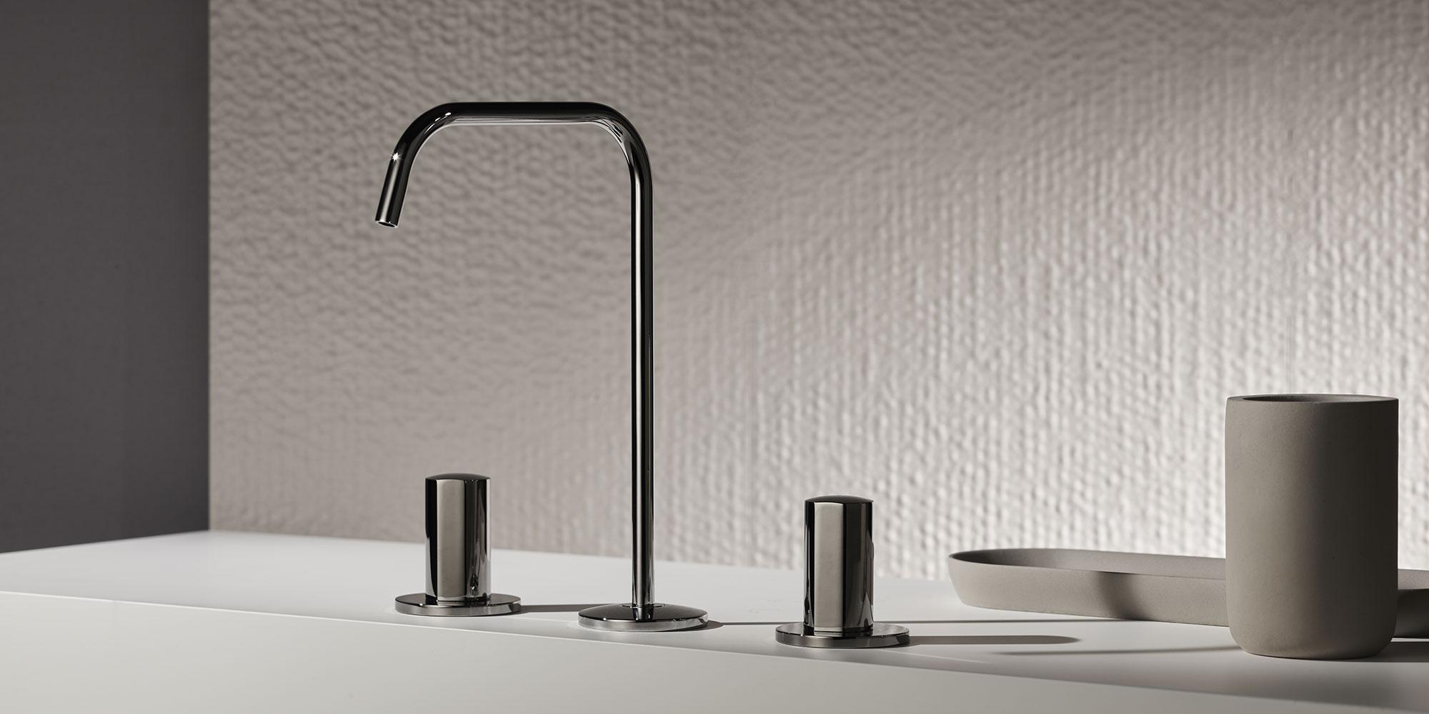 Select unique faucets to elevate the ​utility ​aspect of​ modern bathrooms