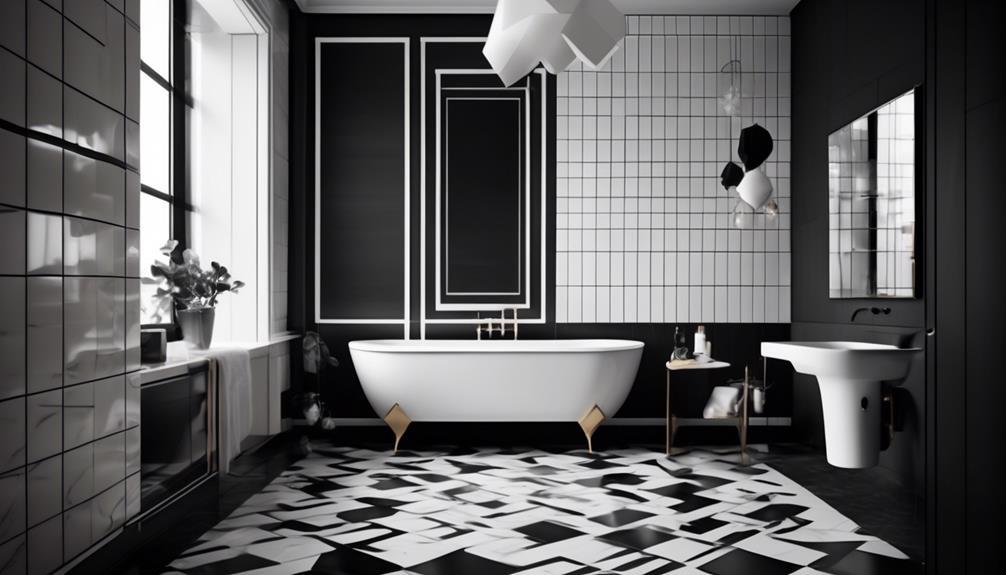 Geometric Patterns: ⁤Make‌ a statement with⁤ unique ‍shapes in⁤ your bathroom