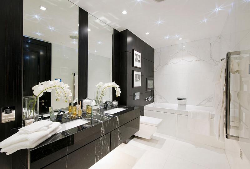 Monochrome Magic: Create a stylish ⁤bathroom with black-and-white elements