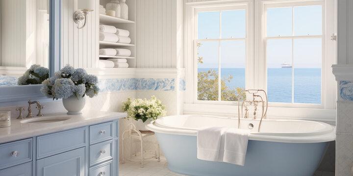 Unique vintage mirrors enhance the charm‍ of your pastel bathroom