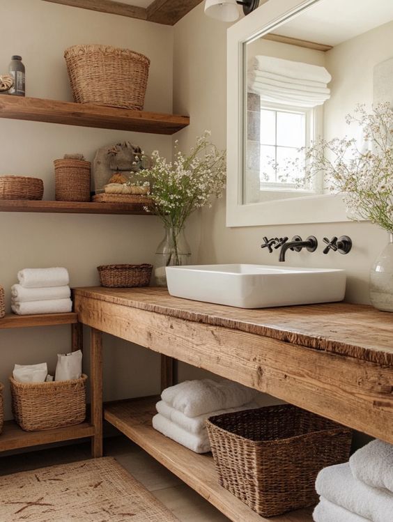 23 Ways to Elevate Your Space with a Wooden Bathroom