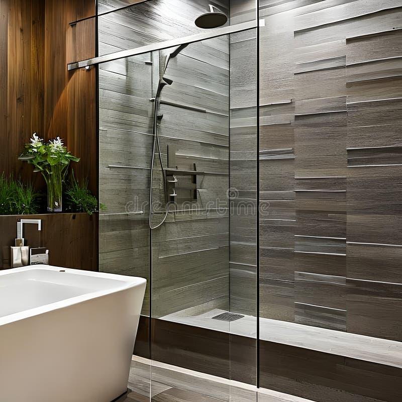 Incorporate a rain shower for‌ a spa-like experience in your wooden bathroom