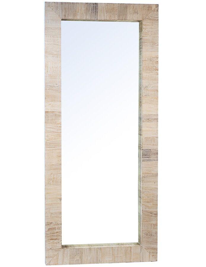 Frame mirrors with reclaimed wood for character