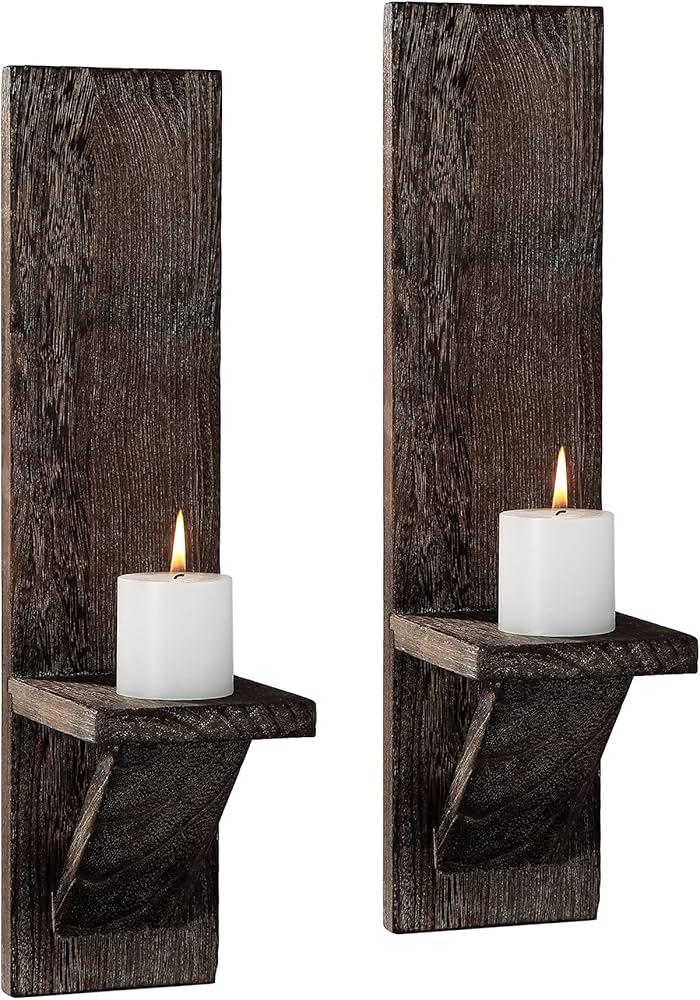 Enhance‍ ambiance with wooden candle holders‍ in your wooden bathroom​ space