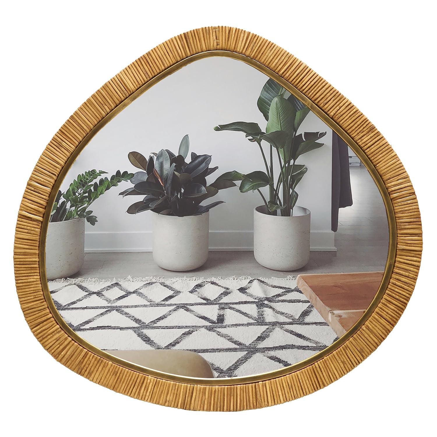 Install rattan accents for a ‌tropical‌ feel in ‍your boho bathroom