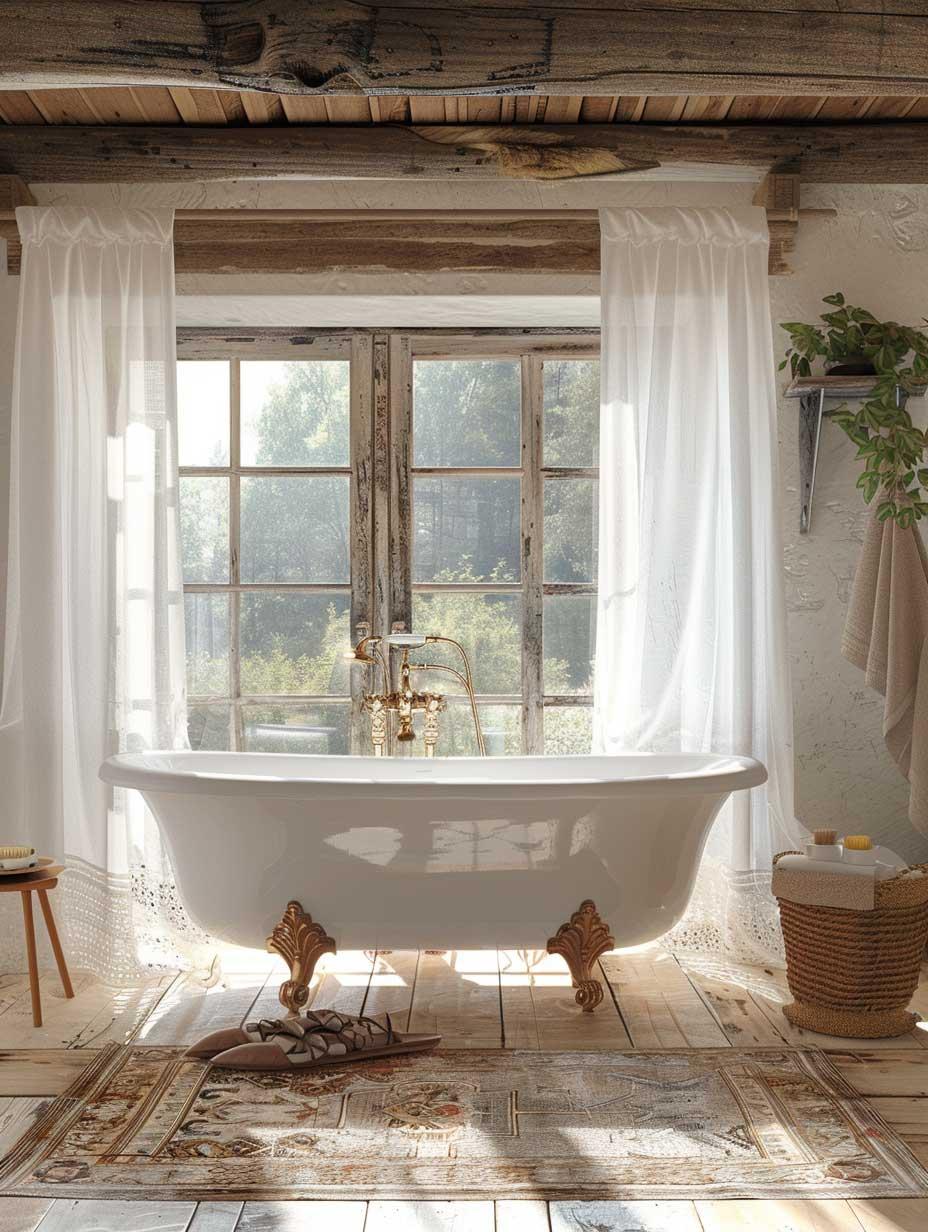 Opt for⁤ large⁣ windows that connect to nature in⁢ your wooden bathroom