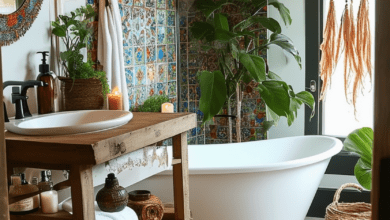 23 Boho Bathroom Ideas to Elevate Your Space Creatively