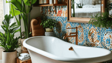 23 Unique Elements to Create an Eclectic Bathroom Escape