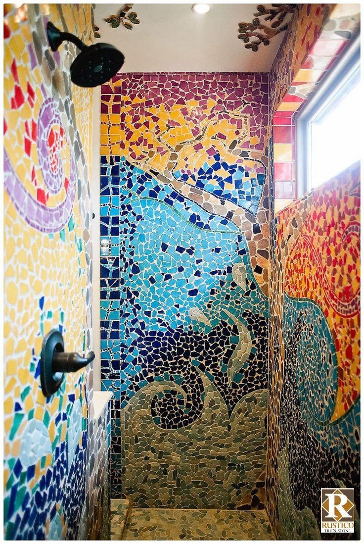 Artistic⁤ bathroom: Showcase your creativity with‌ murals and unique tiling