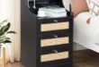 Compact nightstand with ample storage and elegant design