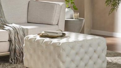 Versatile Ottoman: Elegant Design Meets Practical Storage