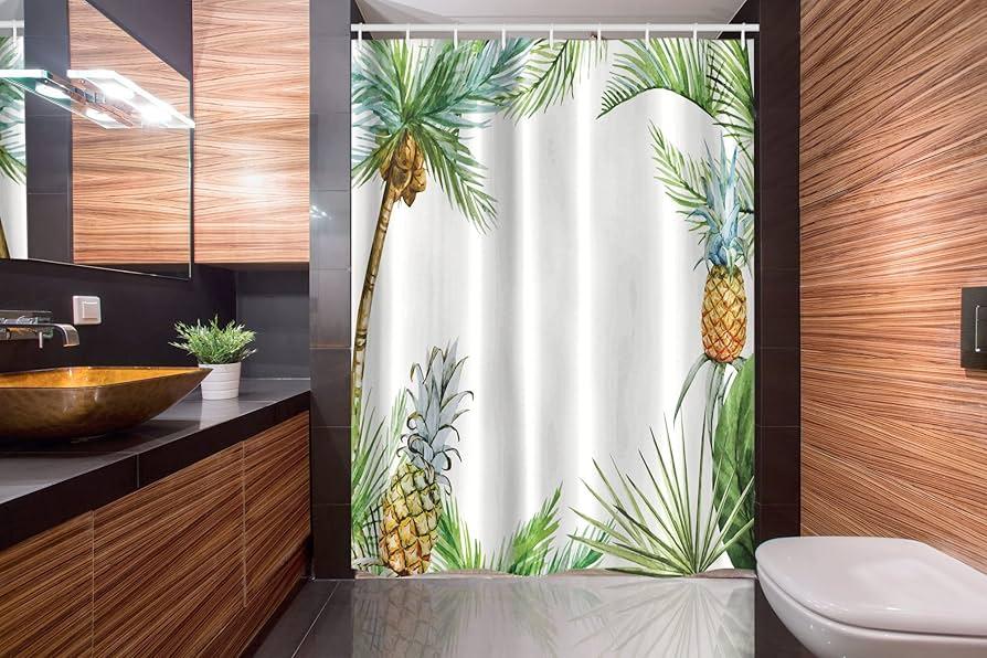 Tropical paradise⁤ bathroom: Incorporate vibrant​ colors and ⁣lush greenery