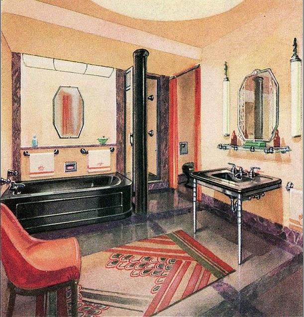 Art⁤ deco⁤ bathroom: Incorporate bold patterns ​and luxurious finishes