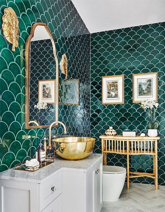 Enchanted forest ⁤bathroom: Use earthy tones and nature motifs