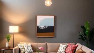 Embracing Modern Boho: Stylish Living Rooms with Vintage Lighting Charm