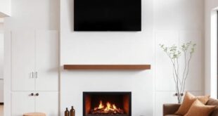 Creating Harmony: Designing a Cozy Living Room with Fireplace and Wall-Mounted TV