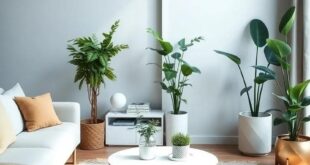 Embracing Elegance: Modern Furniture and Lush Plants Transforming Your Living Room