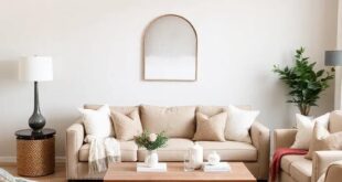 Embracing Cozy Elegance: Designing a Farmhouse Living Room in Warm Taupe Hues