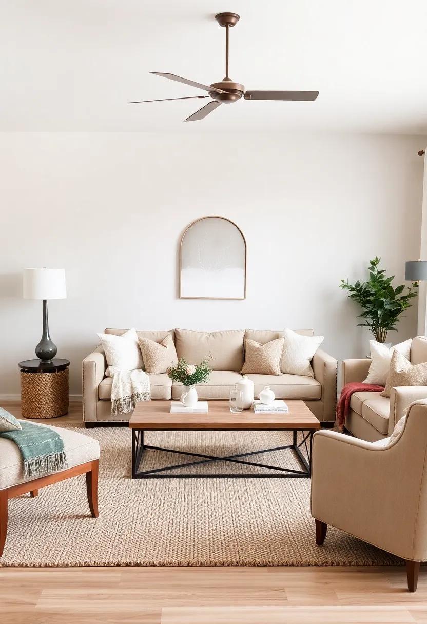 Embracing Cozy Elegance: Designing a Farmhouse Living Room in Warm Taupe Hues