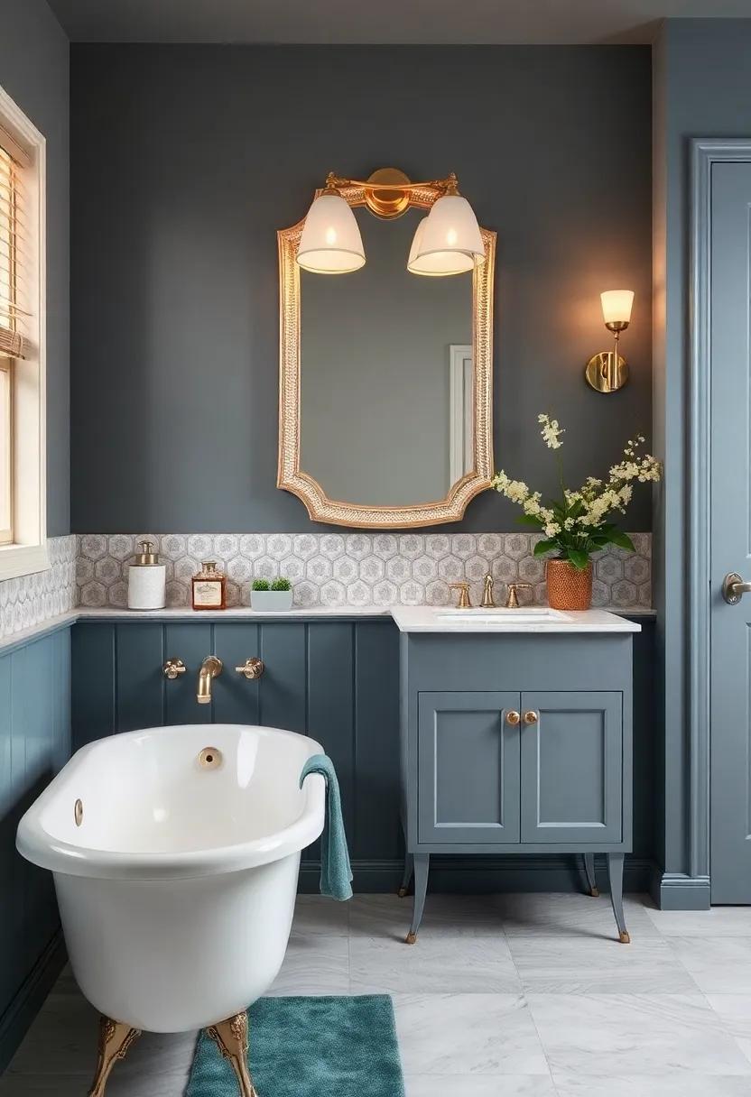 Timeless Elegance: Embracing Vintage Bathroom Decor with Luxurious Velvet Accents