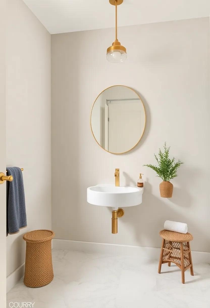 Transform Your Space: Embracing an Eclectic Bathroom with Charming Brass Accents