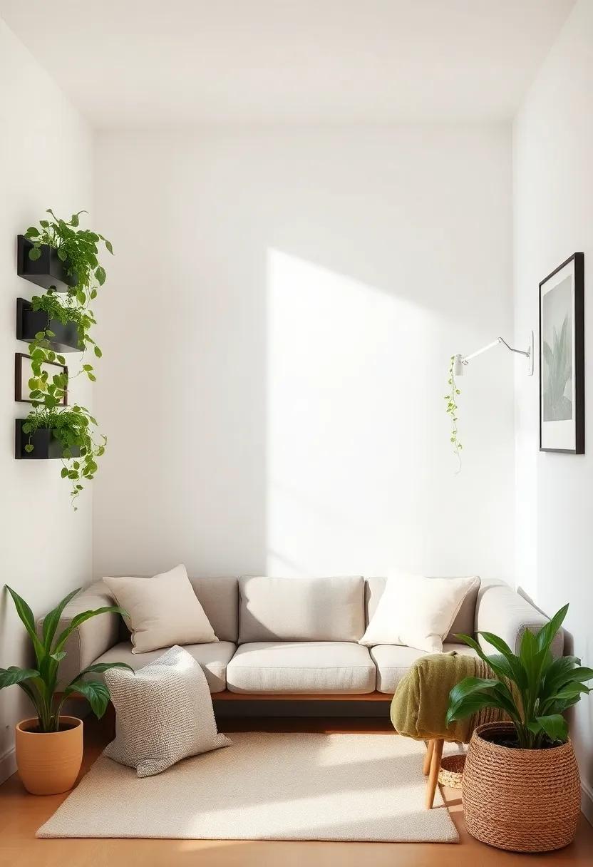 Transform Your Small Living Room: Embrace Wall Plants for a Cozy Aesthetic