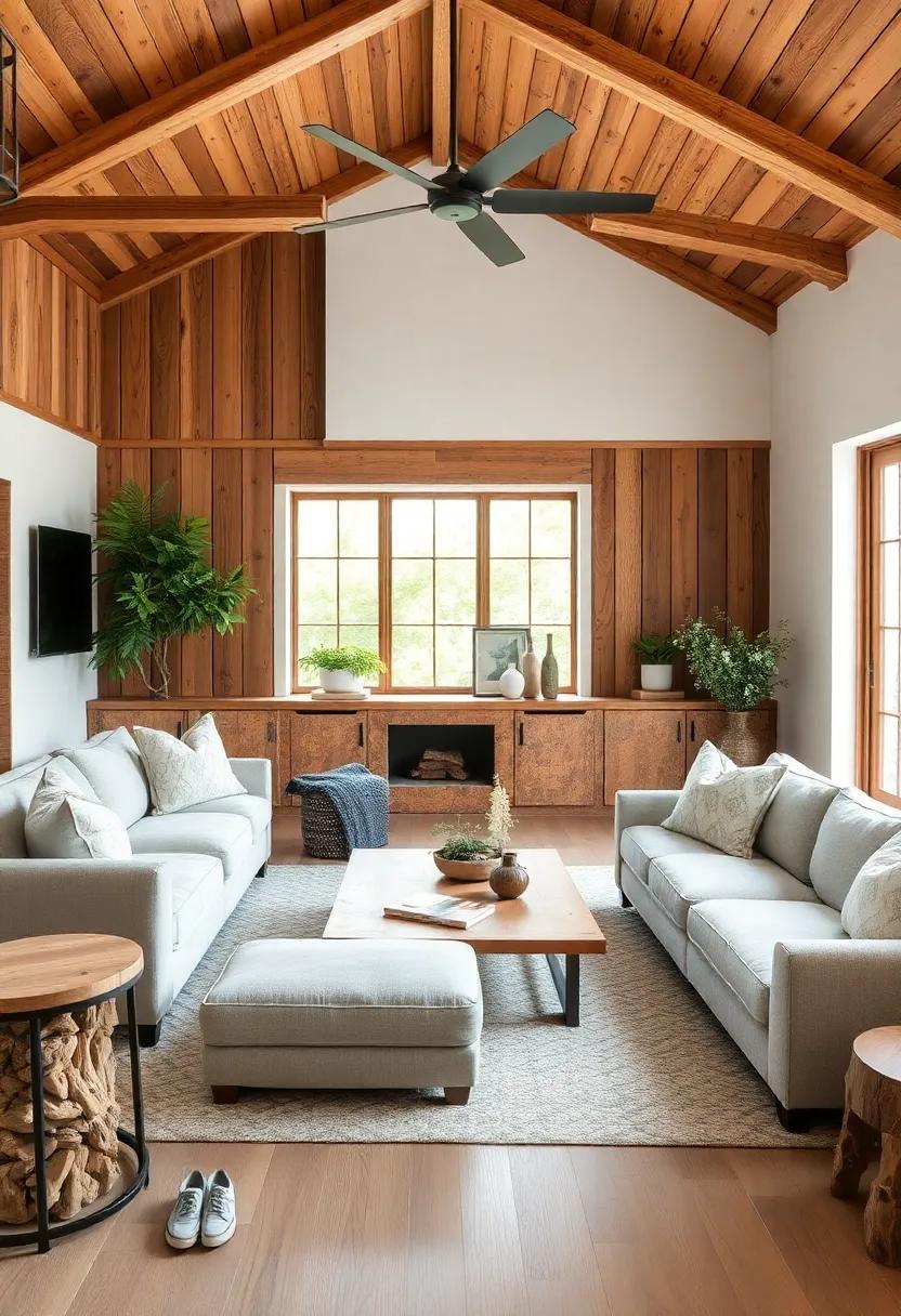 Embracing Nature: Transform Your Living Room with Rustic Wood Accents