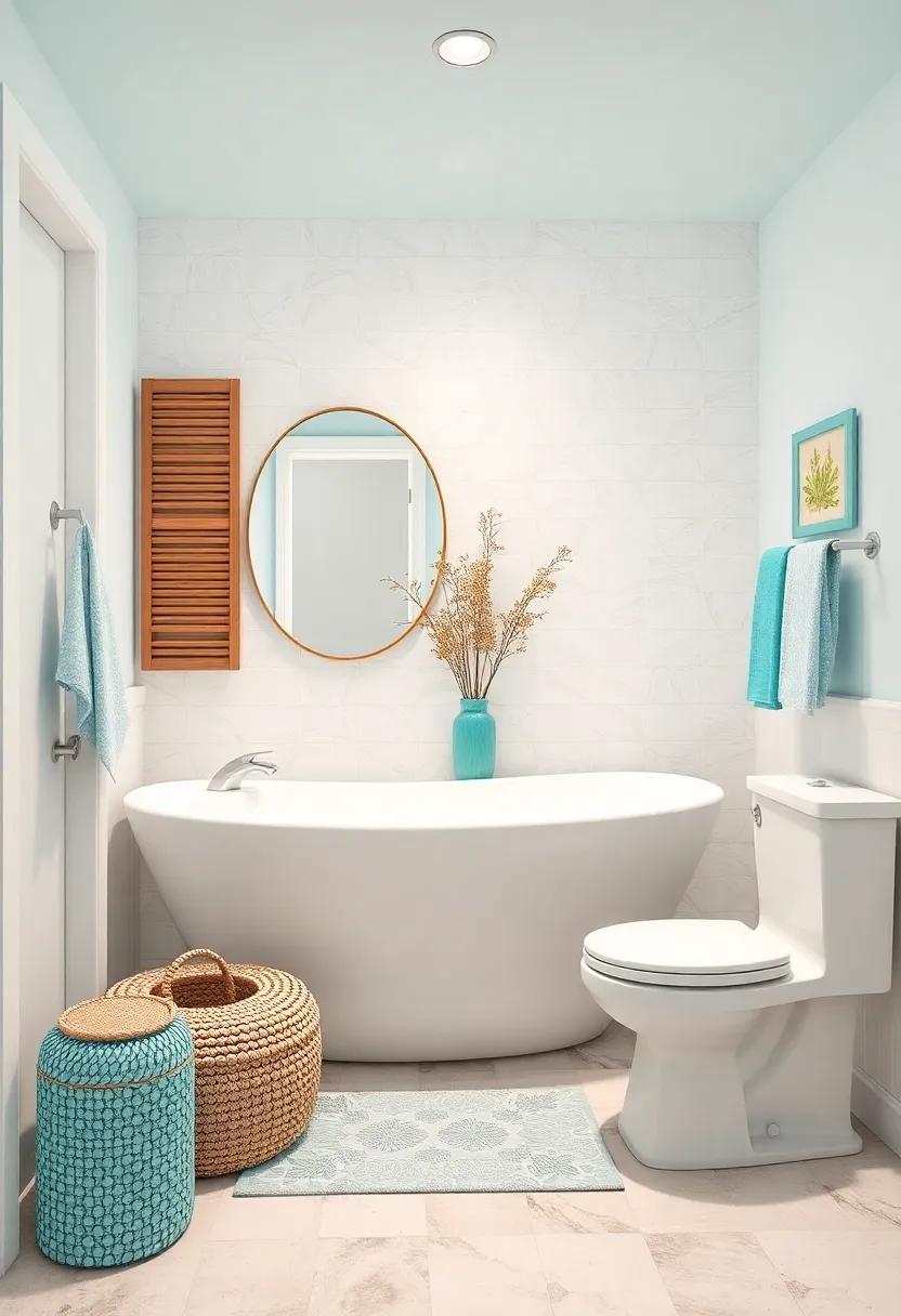 Transform Your Coastal Bathroom: Embrace the Beauty of Turquoise Accents