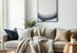 Embracing Comfort: The Cozy Charm of Scandinavian Living Rooms with Textured Throw Blankets