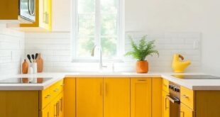 Embracing Sunshine: Transform Your Space with Yellow Wood Kitchen Cabinets