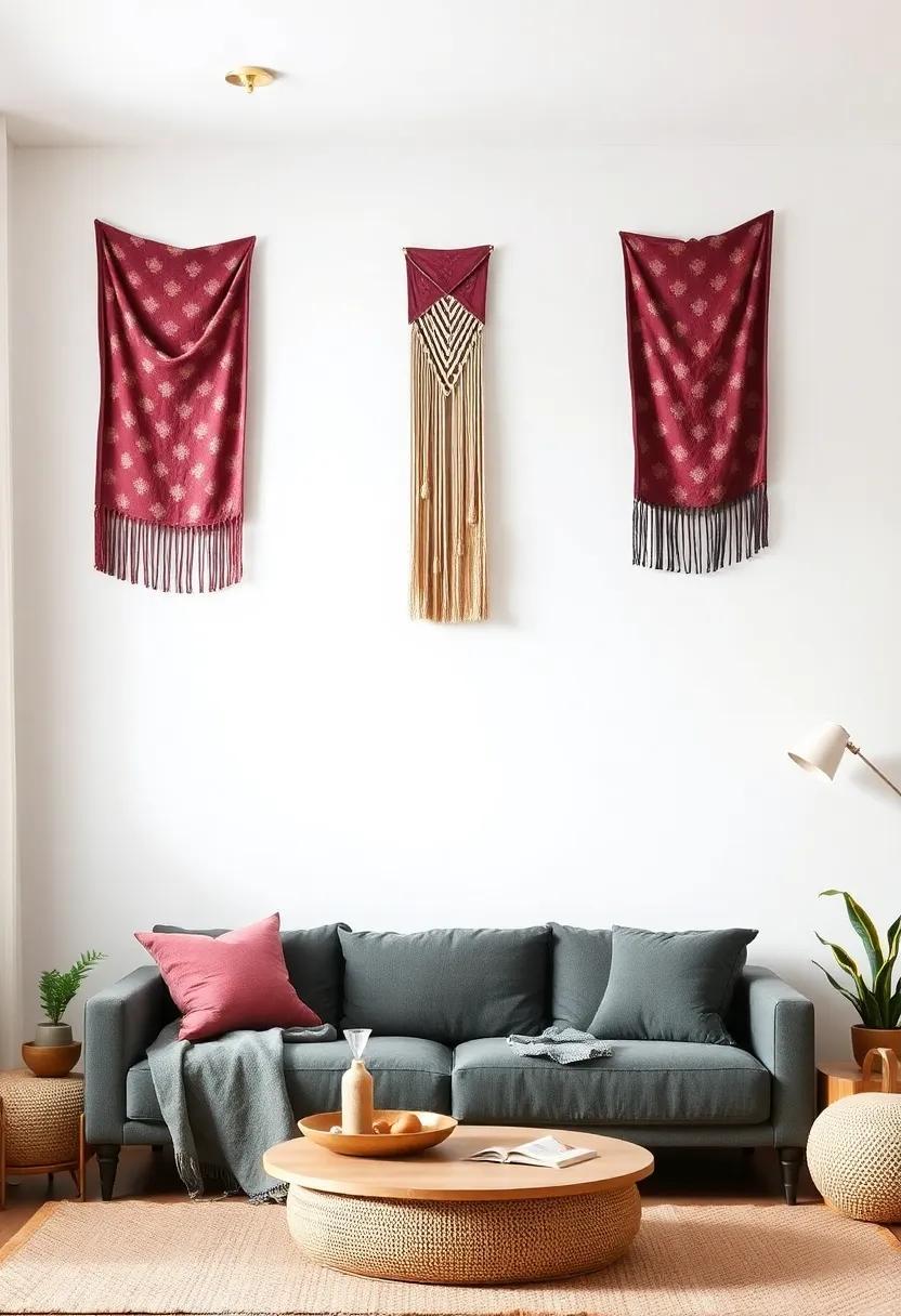 Transform Your Apartment: Creative Fabric Wall Hangings for Living Room Decor