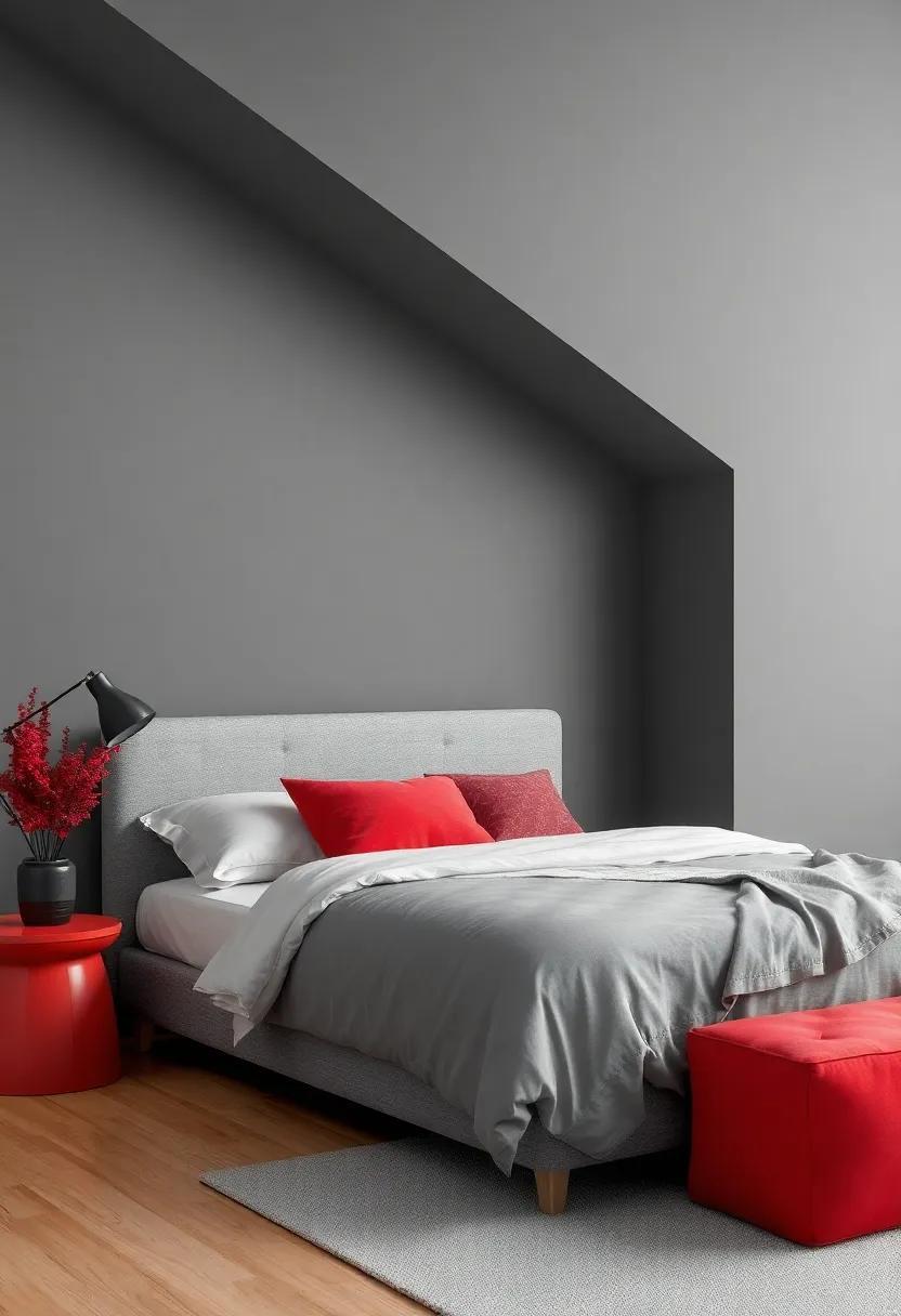 Chic and Stylish: Transforming Your Teen Boy’s Room with Grey and Red Accents