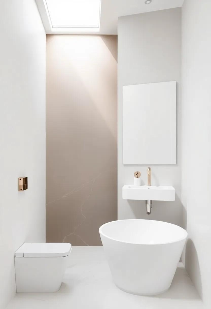 Elevate Your Space: Stylish Bathroom Wall Designs Featuring Metallic Accents