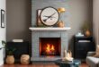 Cozy Charm: Embracing Retro Style in Your Small Living Room Fireplace