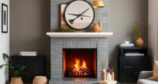 Cozy Charm: Embracing Retro Style in Your Small Living Room Fireplace