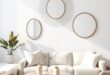 Transform Your Space: Aesthetic Living Rooms Enhanced with Creative Wall Mirrors