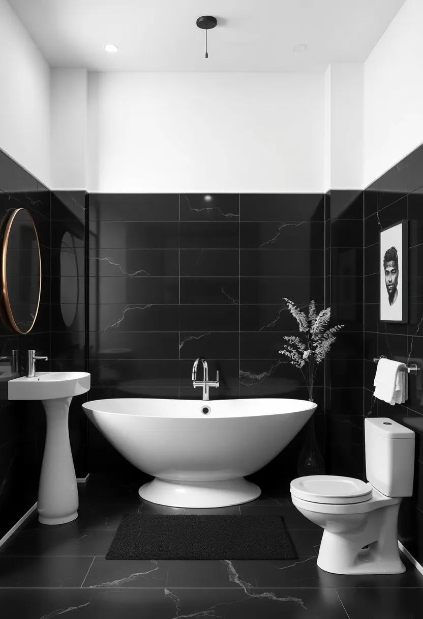 Timeless Elegance: Transform Your Bathroom with Stunning Black and White Decor